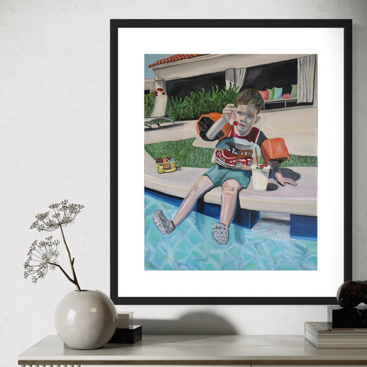 Floatie Days and Band-Aids, Giclee Print, 11 x 14 Unframed