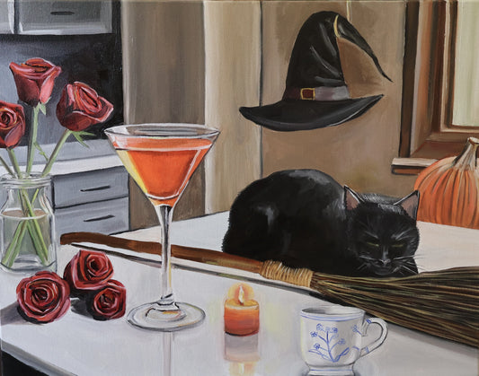 "Coven's Kitchen", Oil on Canvas, 16 x 20