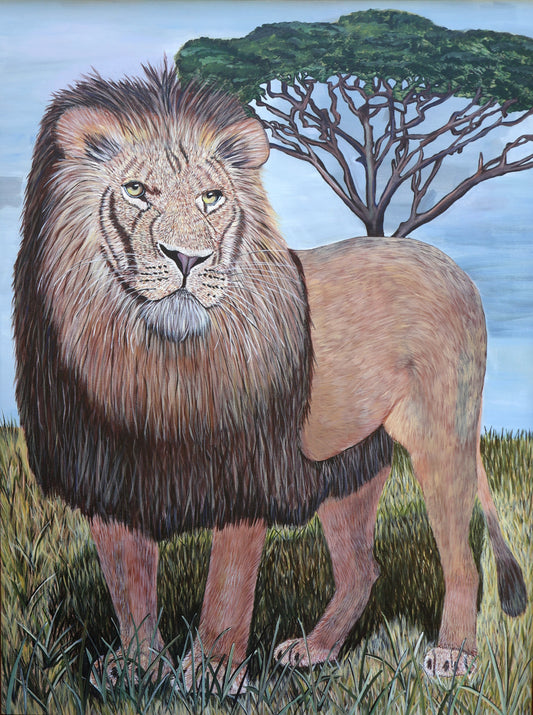 "Like a Lion" Acrylic on Canvas, 30 x 40