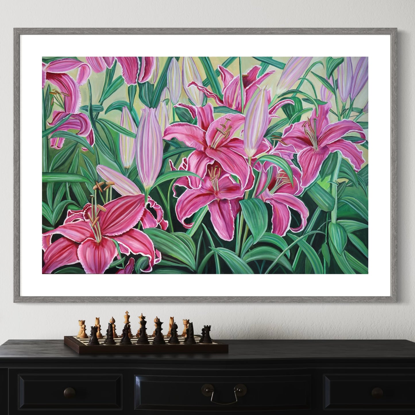Lily Garden, Giclee Print, 16 x 24 Unframed