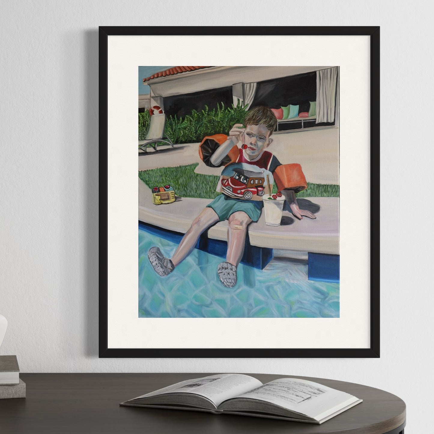 Floatie Days and Band-Aids, Giclee Print, 11 x 14 Unframed