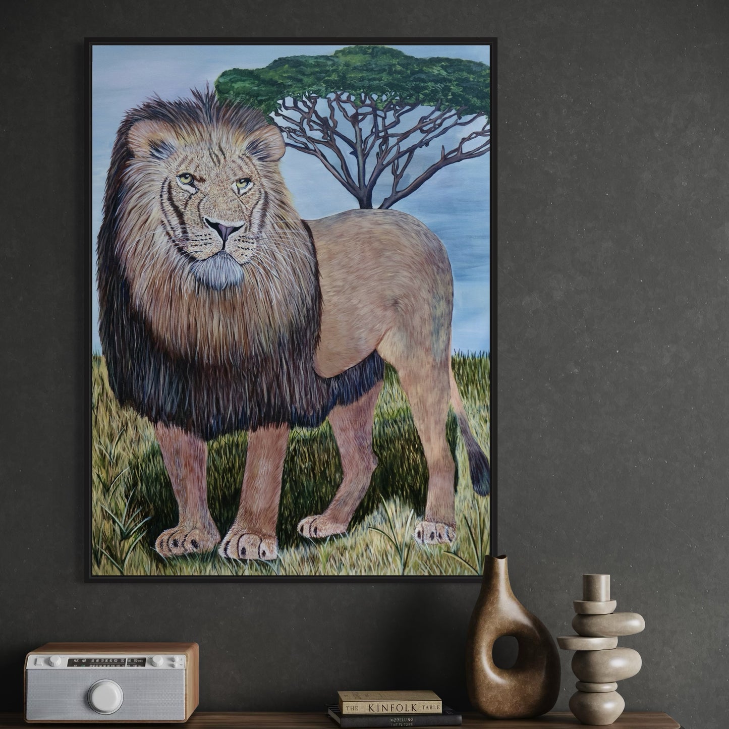 "Like a Lion" Acrylic on Canvas, 30 x 40