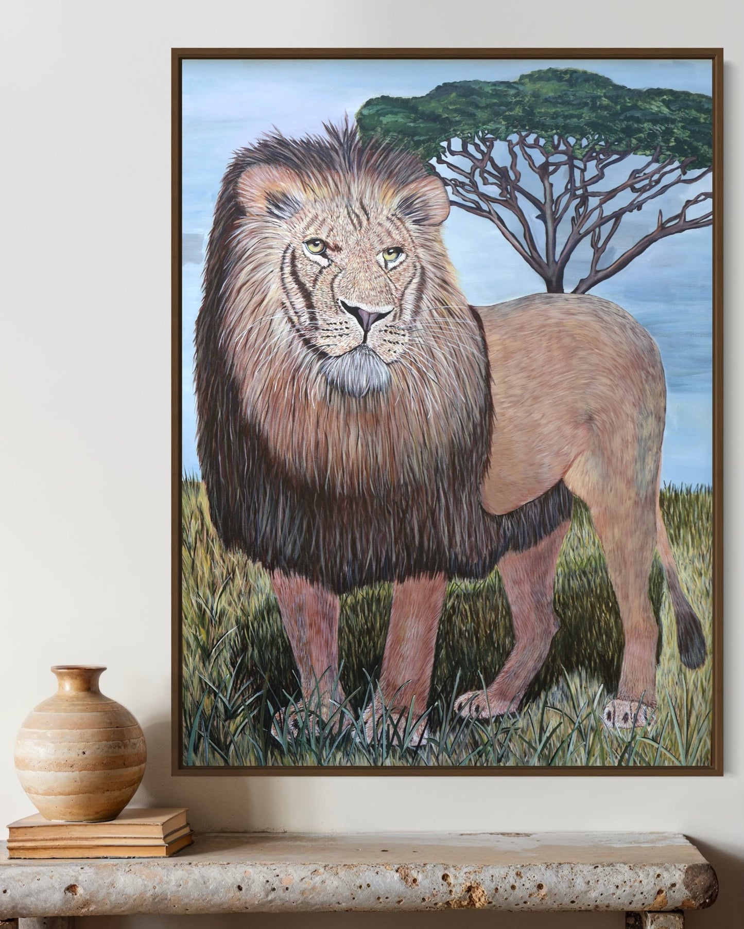 "Like a Lion" Acrylic on Canvas, 30 x 40