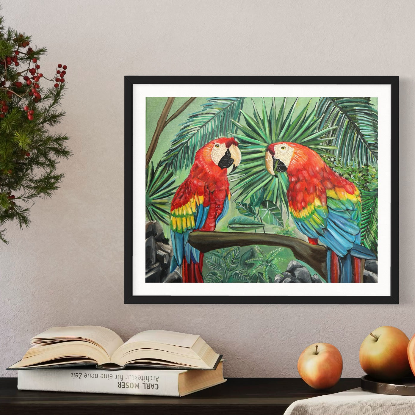 Macaw Mischief, Giclee Print 11 x 14- Unframed